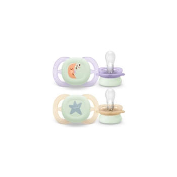 Philips Avent Ultra Start Noc Smoczek dla Noworodka 0-2m Świecący w Ciemności