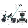 Milly Mally Axel Rowerek Trójkołowy Regulowany Wolne Koło Dark Green