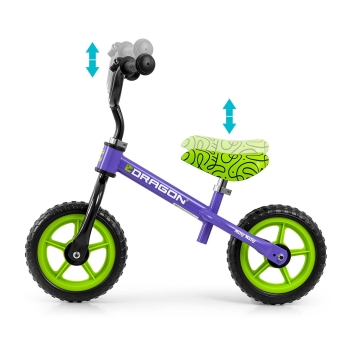 Milly Mally Dragon Violet Rowerek Biegowy dla Dzieci 2-4 Lata