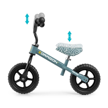 Milly Mally DRAGON Denim Rowerek Biegowy dla Dzieci 2-4 Lata Lekki