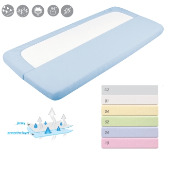 Prześcieradło nieprzemakalne 120x60 dla dziecka JERSEY niebieskie
