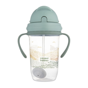 CANPOL Kubek Niekapek z Rurką i Odważnikiem MOUNTAINS 270ml