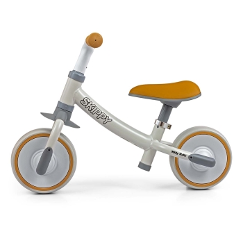 Milly Mally Rowerek Biegowy Skippy White EVA 18m+ Lekka Rama