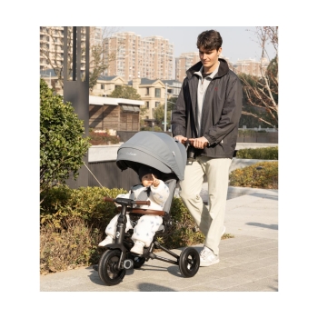 MILLY MALLY 6457 Qplay Rowerek Trójkołowy Nova Deluxe Grey