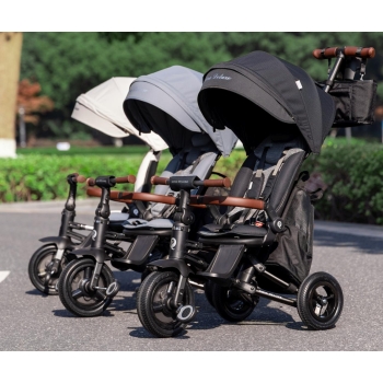 MILLY MALLY 6457 Qplay Rowerek Trójkołowy Nova Deluxe Grey