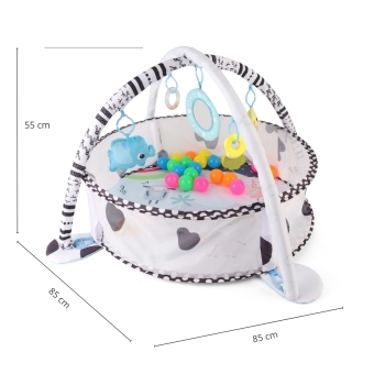 MILLY MALLY TinyMini Mata Edukacyjna 2w1 z Basenem Piłek JL626-2D