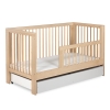 Łóżeczko-Tapczanik OLIVIA Bukowe 140x70 cm – Rośnie z Dzieckiem