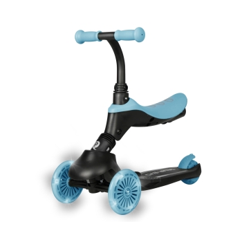 Qplay Sema Evo Hulajnoga Jeździk 3w1 dla Dzieci Sky Blue