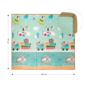 Milly Mally Mata Piankowa Składana Dziecięca Play Circus & Travel 0+