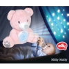 Milly Mally Miś Pluszowy z Projektorem Gwiazd Kołysanki Szum Milly Bear Pink