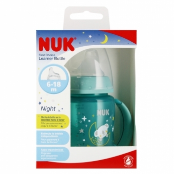 NUK Butelka Do Nauki Picia First Choice z Uchwytami 150ml 6-18m Sensor Temperatury