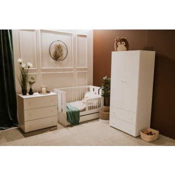 KLUPŚ Łóżko Młodzieżowe AMELIA Białe 160x80 cm