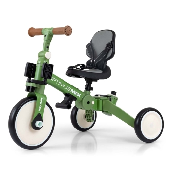 MILLY MALLY 6342 Rowerek 5w1 OPTIMUS MAX green