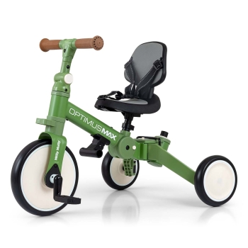 MILLY MALLY 6342 Rowerek 5w1 OPTIMUS MAX green