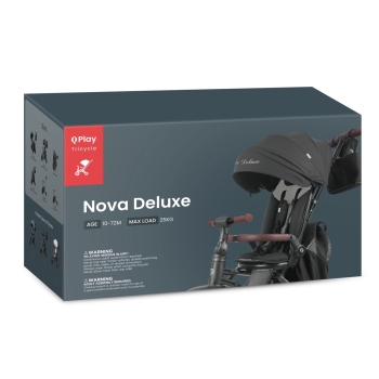 MILLY MALLY 6308 Qplay Rowerek Trójkołowy Nova Deluxe Black-7