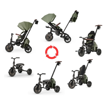 MILLY MALLY 6301 Qplay Rowerek Trójkołowy Comfo Max Olive Green-5